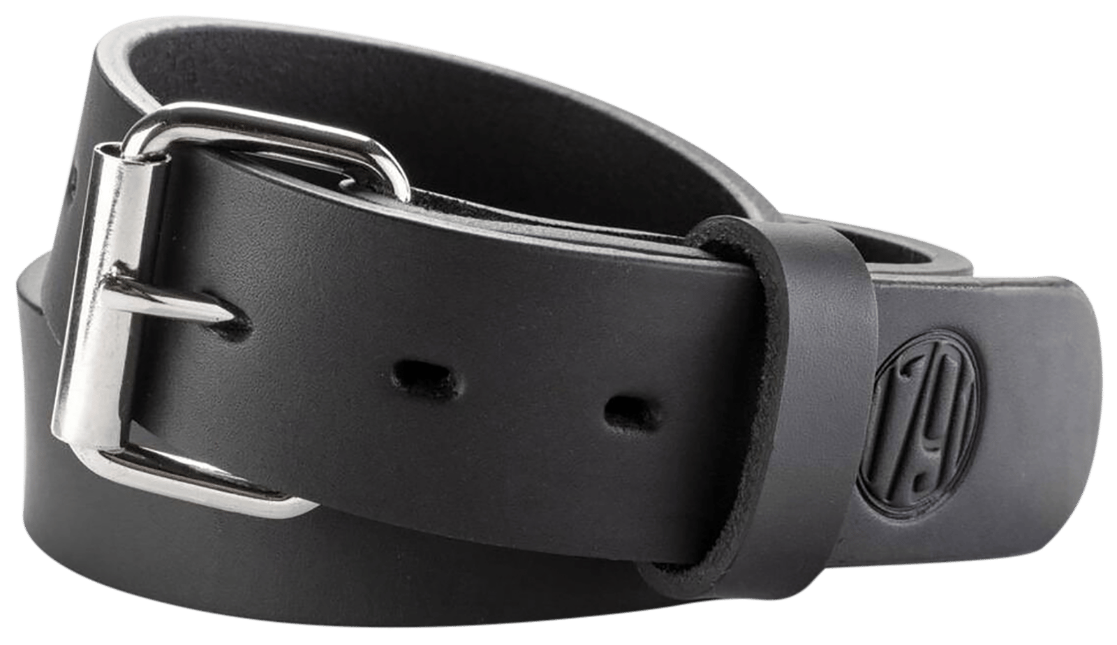 1791 Gunleather BLT014448SBLA 01  Gun Belt Stealth Black Leather 44/48 1.50" Wide Buckle Closure