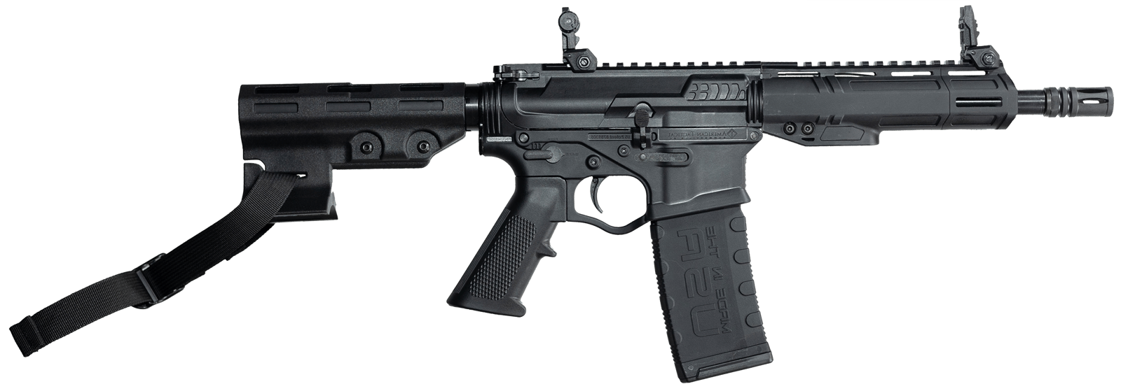 ATI ATIGAX3007MLTB Alpha Maxx  300 Blackout 30+1 7.50" Black Threaded Barrel, Black Receiver w/Picatinny Rail, M-LOK Handguard, A2 Grip, Polymer Blade