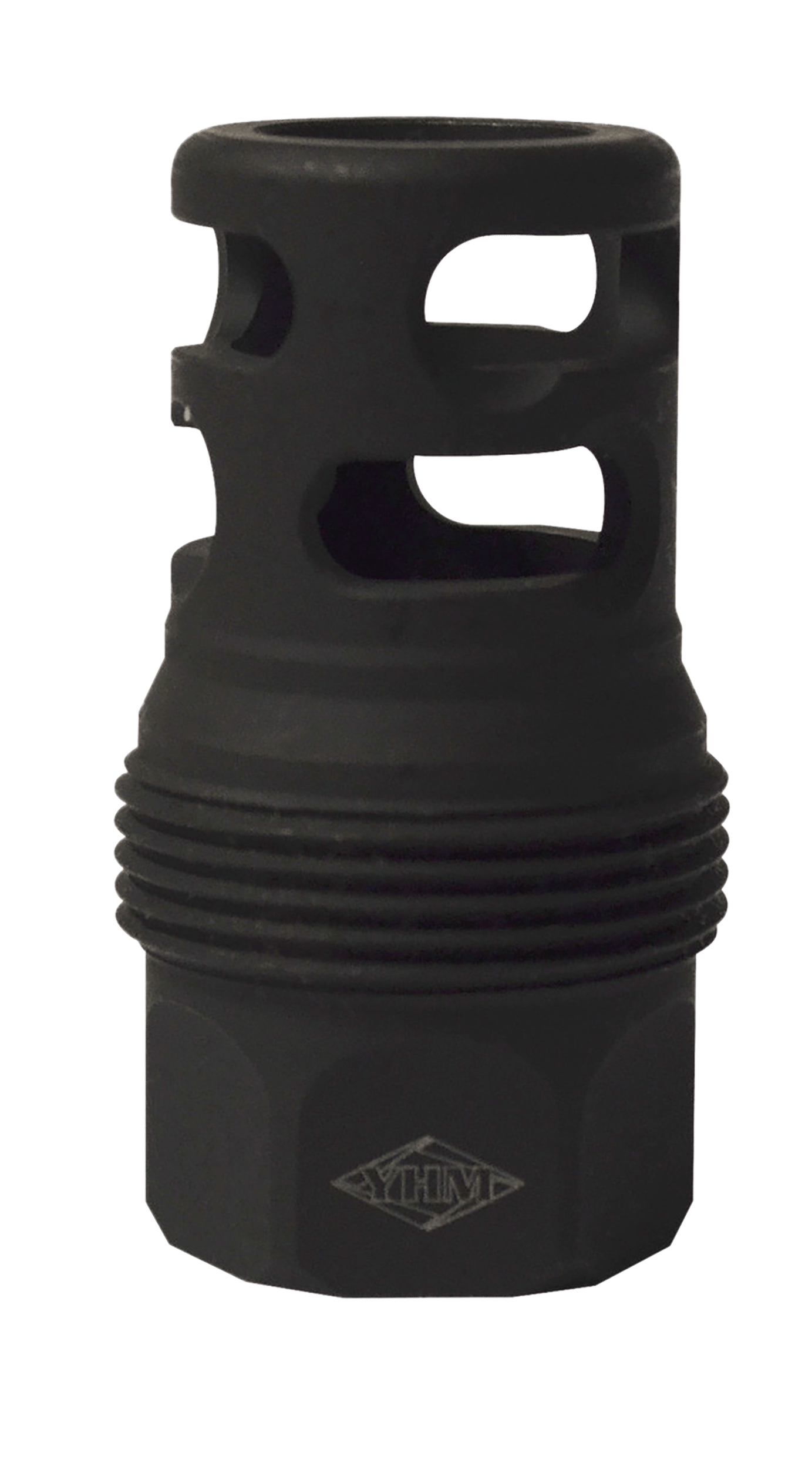 Yankee Hill 4445MB24B sRx Q.D. Muzzle Brake Short Black Phosphate Steel with 11/16"-24 tpi for sRx Adapters