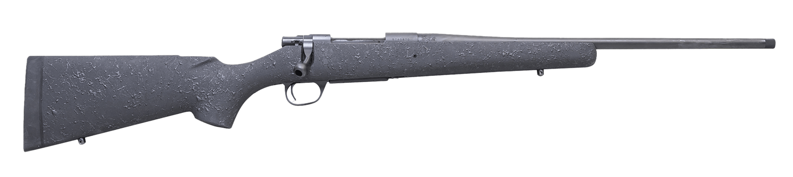 Howa HHSSL308BLK 1500 Superlite Gen2 Full Size 308 Win 3+1 20" Black Threaded Barrel, Matte Blue Steel Drilled & Tapped Receiver, Black w/Black Webbing HS Precision Synthetic Stock, Right Hand