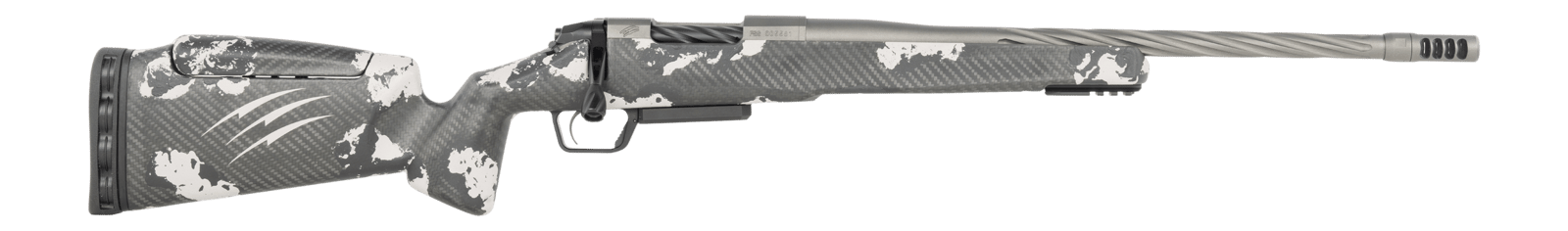 Fierce Firearms RIVSSX25CM22GP Twisted Rival XP 2.0 25 Creedmoor 3+1 22" Glacier Cerakote Spiral Fluted Threaded Barrel, Stainless Steel Drilled & Tapped Receiver, Arca Rail Forend, Phantom Camo Push