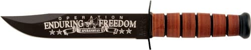 KA-BAR USMC OEF AFGHANISTAN 7" W/LEATHER SHEATH USMC