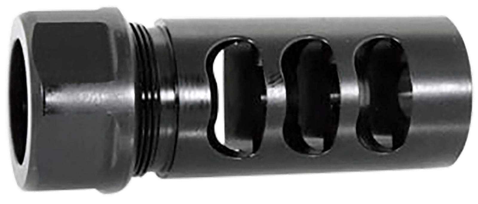 American Precision Arms G2L5830N Gen 2 Little Bastard Self Timing Brake Black Nitride Stainless Steel with 5/8"-24 tpi Threads, 2.22" OAL & 1" Diameter for 30 Cal Rifle
