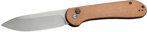 CIVIVI KNIFE ELEMENTUM 3.47" BROWN MICARTA/GRAY STONEWASH!