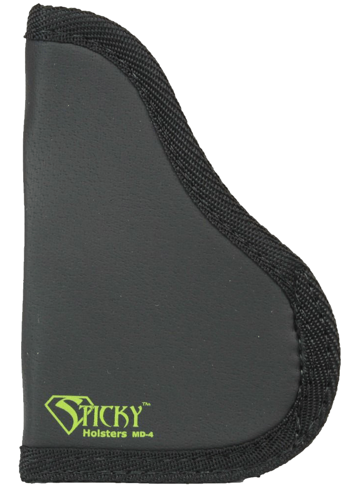 Sticky Holsters MD4MODLAS MD-4  Black/Green Latex Free Rubber Fits Med Semi-Auto with Laser Ambidextrous