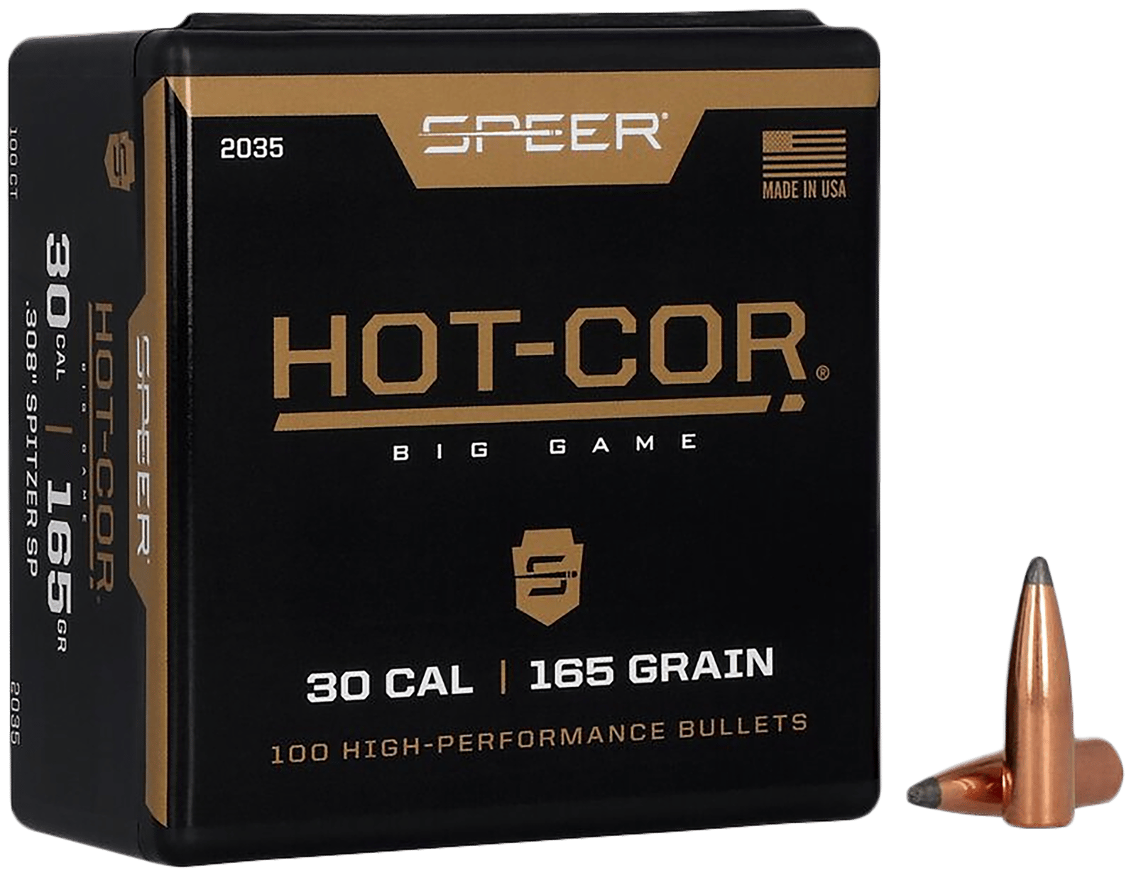 Speer 2035 Rifle Hunting Hot-Cor .308 165 gr Spitzer Soft Point