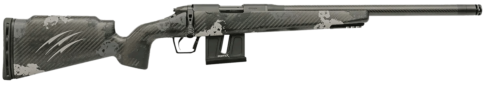 Fierce Firearms FRR17HMR18BP Carbon Razor 17 HMR 10+1 18" Black Cerakote C3 Carbon Fiber Threaded Barrel, Black Cerakote Drilled & Tapped Steel Receiver, LR Raised Negative Comb Phantom Camo Carbon Fi