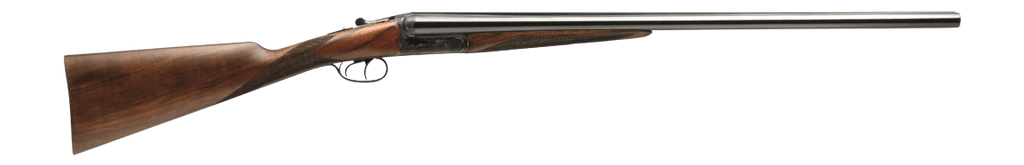 Dickinson LLC  Estate Break Open 2.75" 2rd 26" Side By Side Barrel, True Bone-Charcoal Case Hardening Receiver, English Style Turkish Walnut Stock