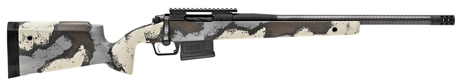Springfield Armory BAW9206CMCFD 2020 WayPoint  6mm Creedmoor 5+1 20" CF Ridgeline Camo Hybrid Profile w/M-LOK Stock Desert Verde Cerakote Right Hand