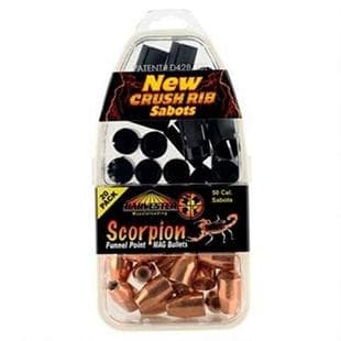 Harvester Muzzleloading Scorpion Funnel Point MAG Bullets 50 Cal. Sabot 300 gr .451 Funnel Point Mag Bullet 20/pk