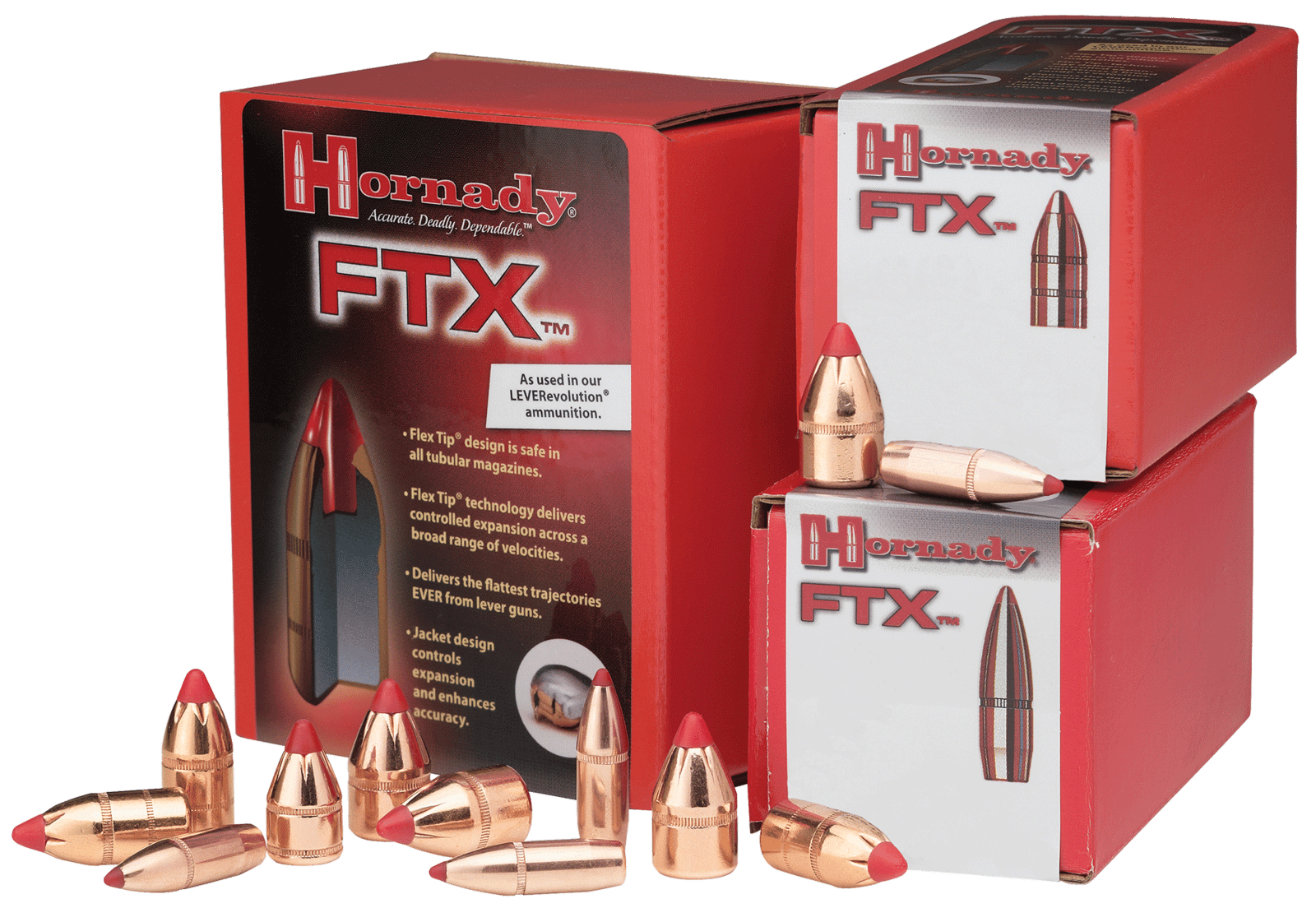 Hornady 45015 FTX 45 Cal .458 325 gr Flex Tip eXpanding 50 Per Box/ 15 Case