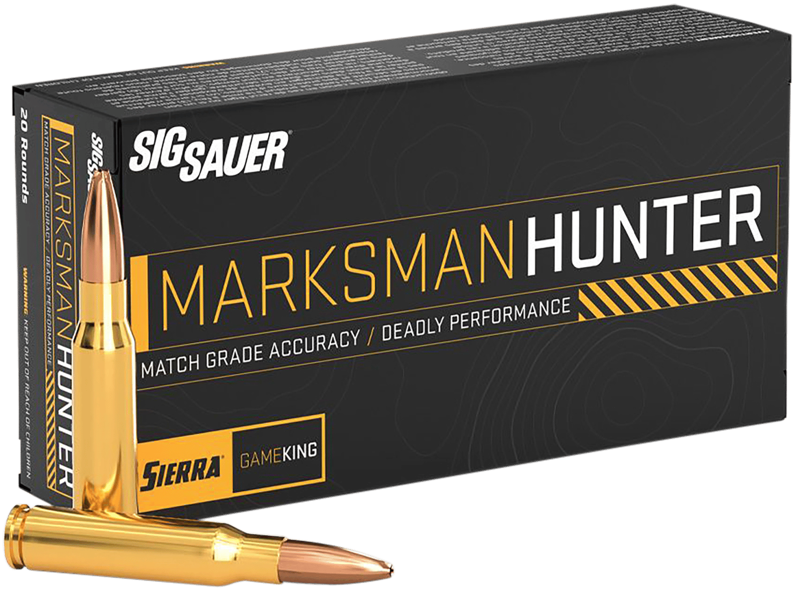 Sig Sauer E308GK16520 Marksman Hunter  308Win 165gr 20 Per Box/10 Case