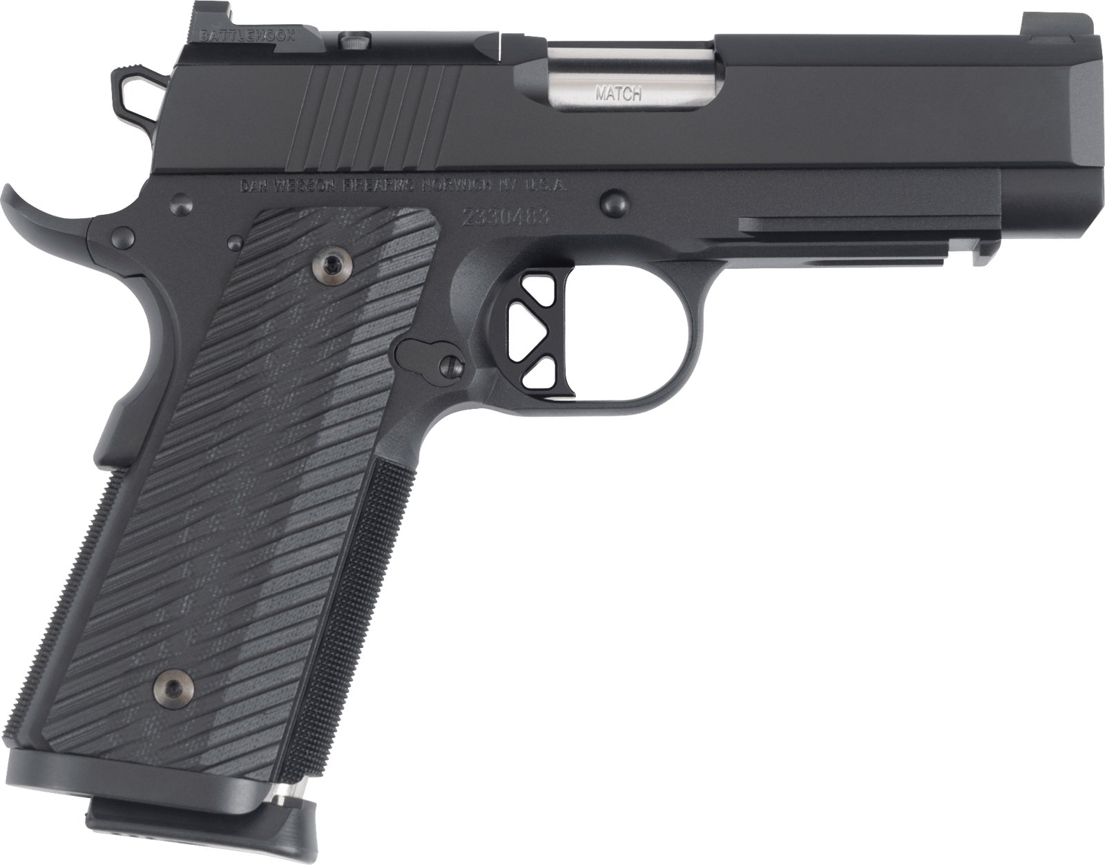 Dan Wesson 017979mm Luger 10+1 4" Stainless Black G10 Grip