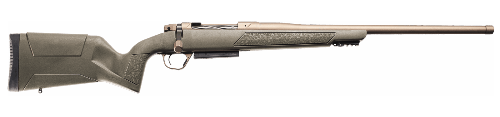 Christensen Arms 801-15003-01 Evoke  6.5 PRC 4+1 22" Burnt Bronze Cerakote Threaded Barrel, Burnt Bronze Cerakote Drilled & Tapped Receiver, Picatinny Rail Forend, OD Green Fixed Synthetic Stock