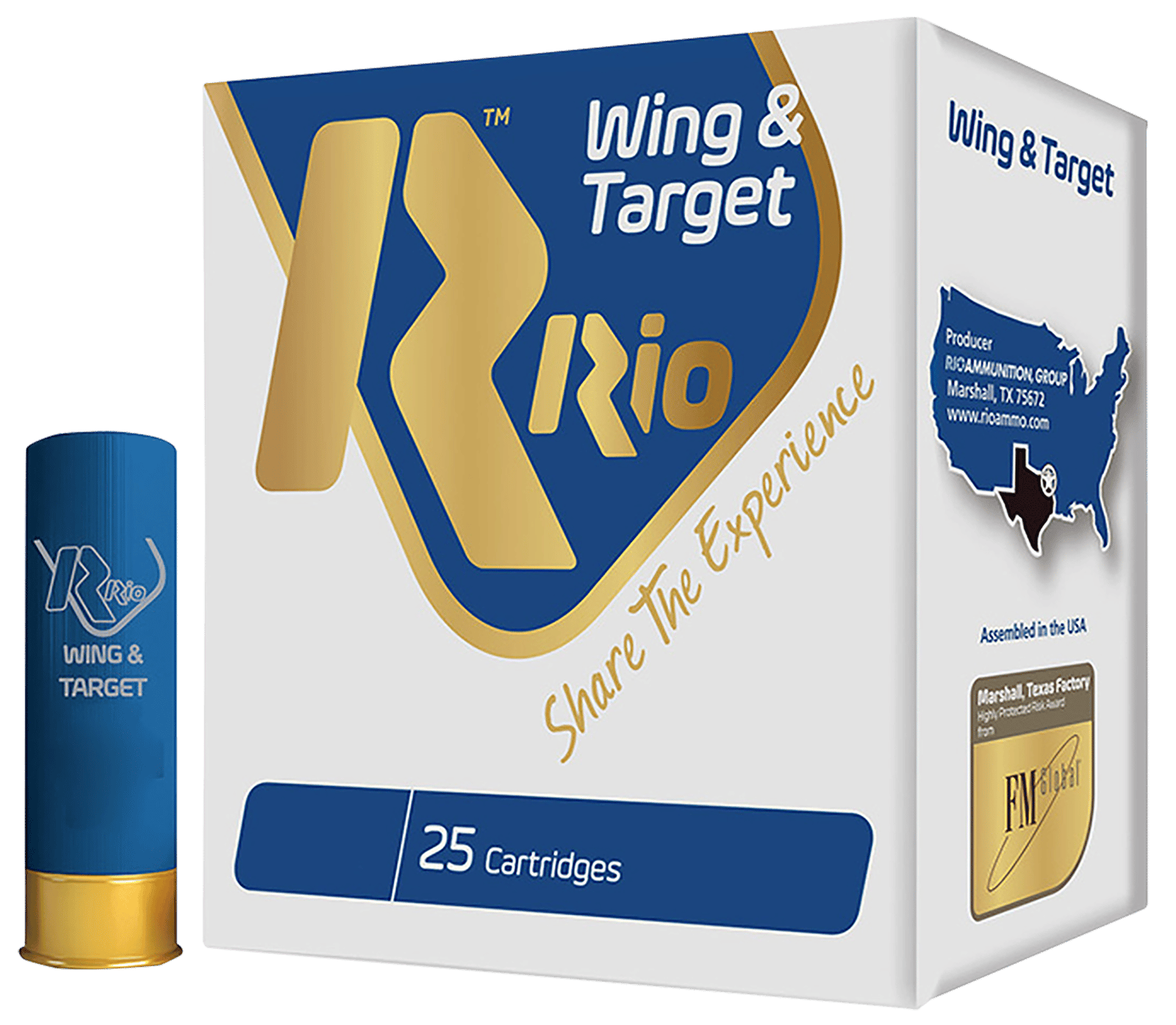 Rio Ammunition WT2875 Wing & Target  12Gauge 2.75" 1oz 7.5Shot 25 Per Box/10 Case
