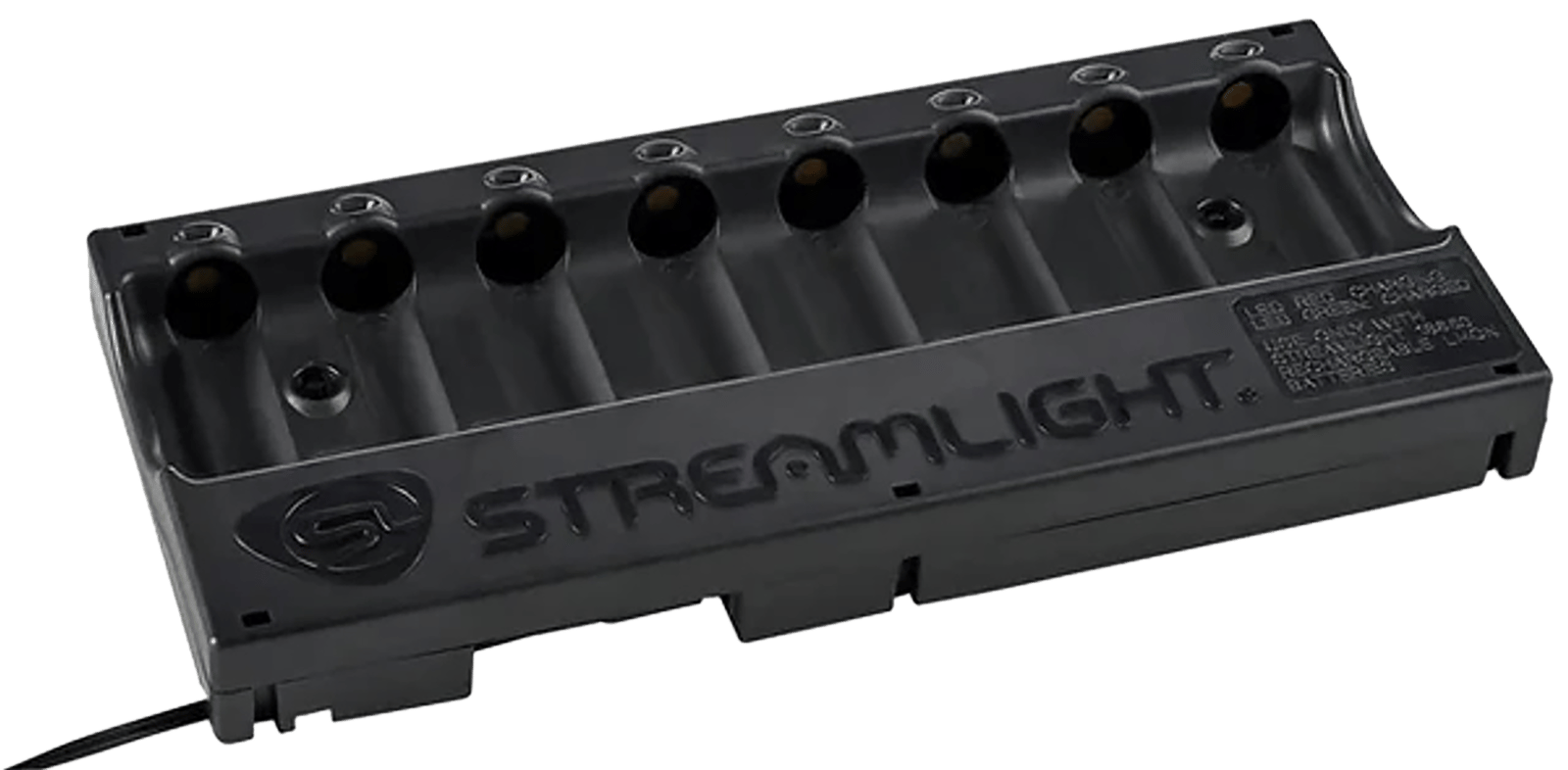 Streamlight 20233 8-Unit Bank Charger  Black SL-59/CR123A Battery 12V DC
