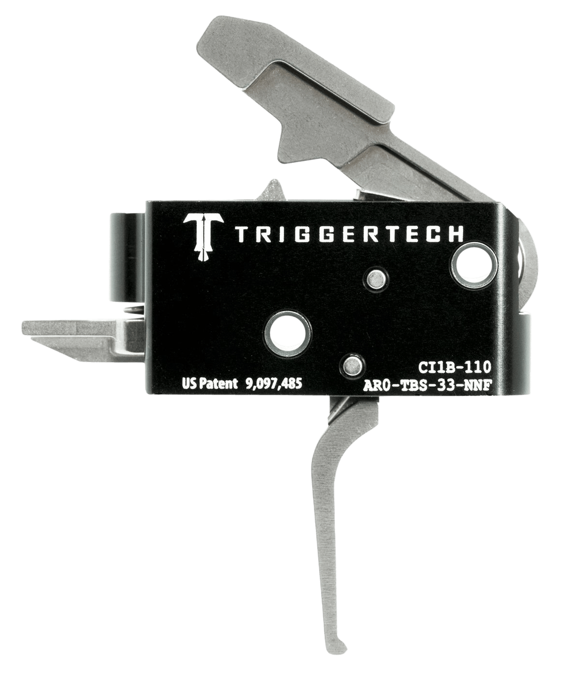 TriggerTech AR0TBS33NNF Competitive Primary Two-Stage Flat Trigger with 3.50 lbs Draw Weight for AR-15 Right