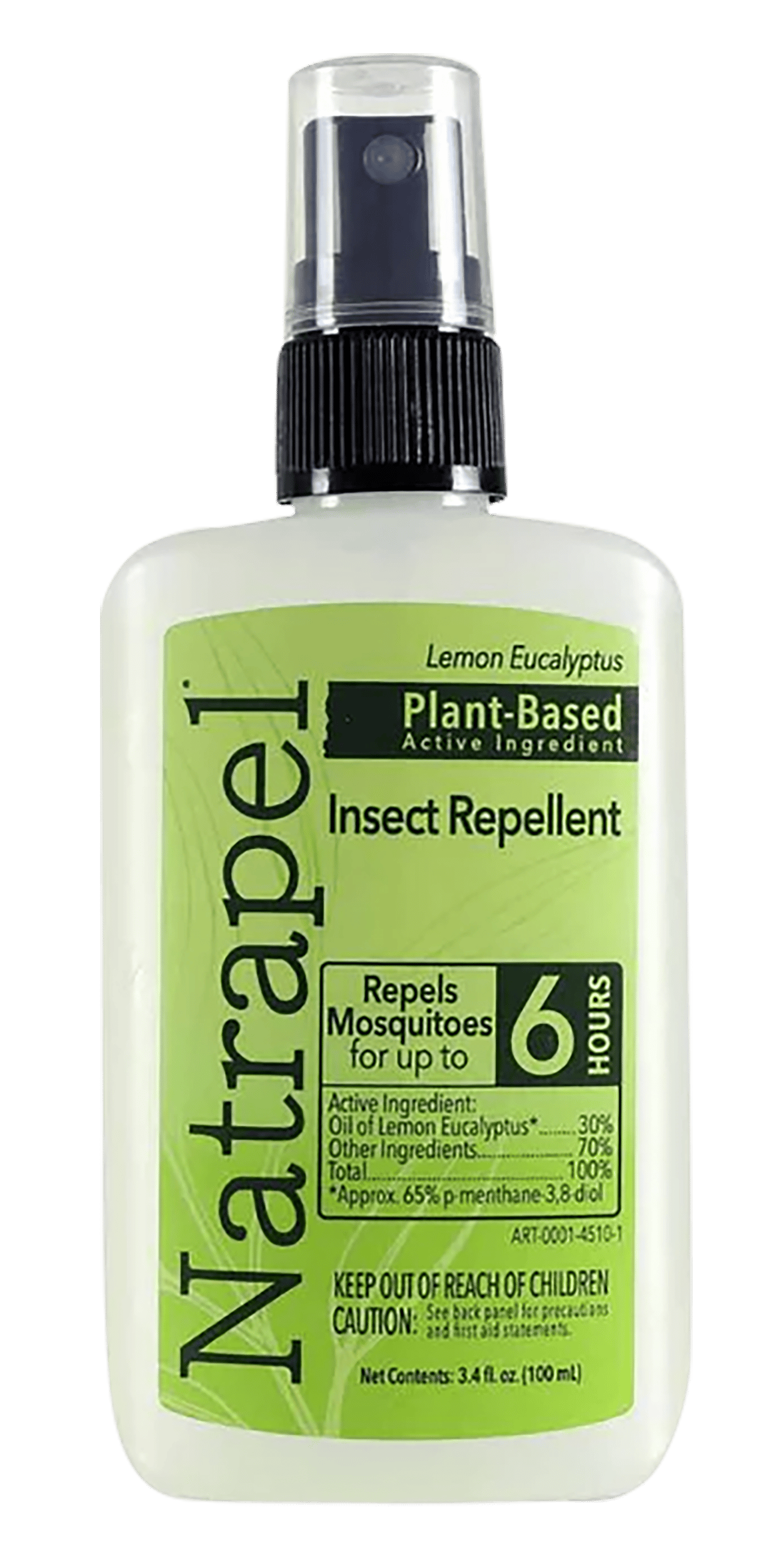 Natrapel 00066862 Lemon Eucalyptus  3.40 oz Pump Bottle Repels Mosquito Effective Up to 6 hrs