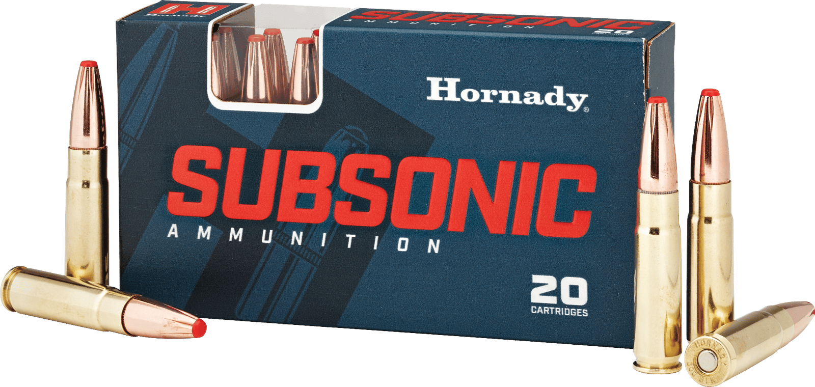 Hornady 80877 Subsonic Rifle 300Blackout 190gr Sub X 20 Per Box/10 Case