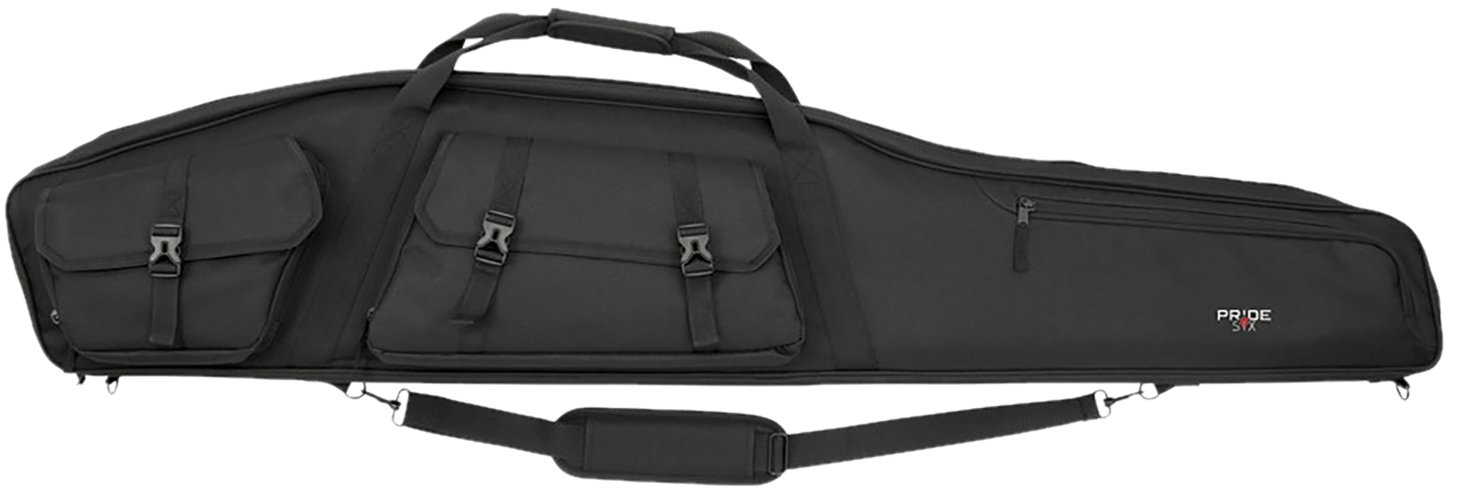 Tac Six 10949 Velocity Rifle Case 55" Black Endura w/ 600D Polyester & Lockable Zipper