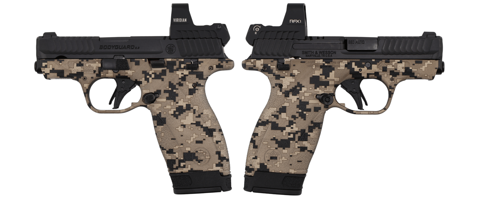 SMITH & WESSON BODYGUARD 2.0 DIGITAL CAMO M.S. W/ RFX1 OPTIC 380ACP PISTOL 2.75" 1-10RD 1-12RD