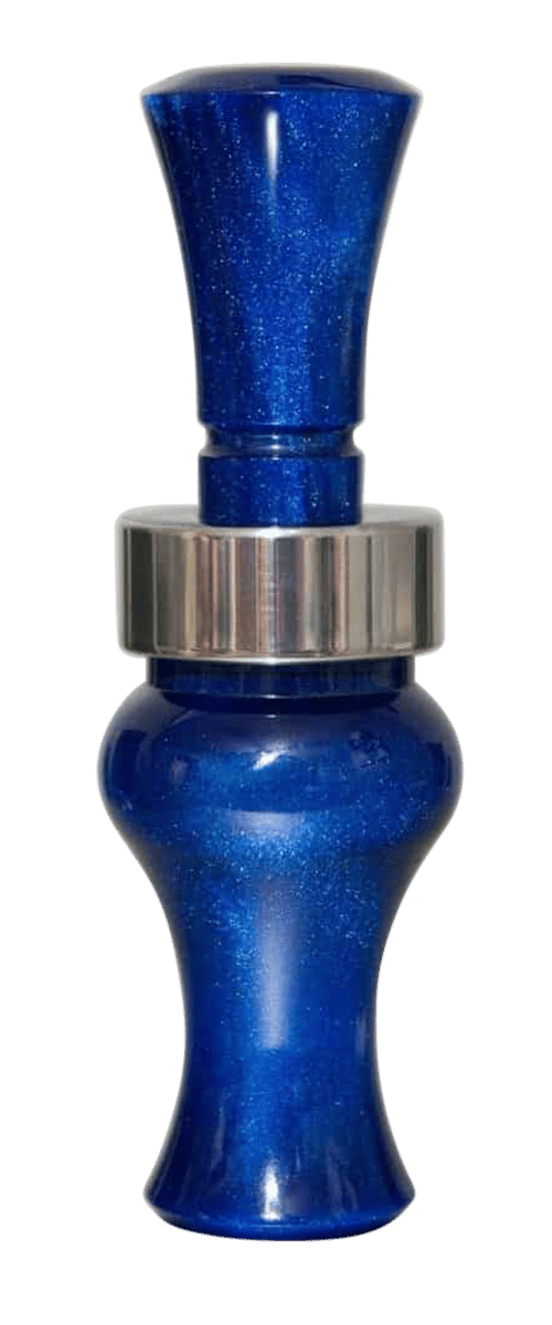 Echo Calls 79014 Meat Hanger Double Reed Mallard Sounds Attracts Ducks Blue Pearl Acrylic
