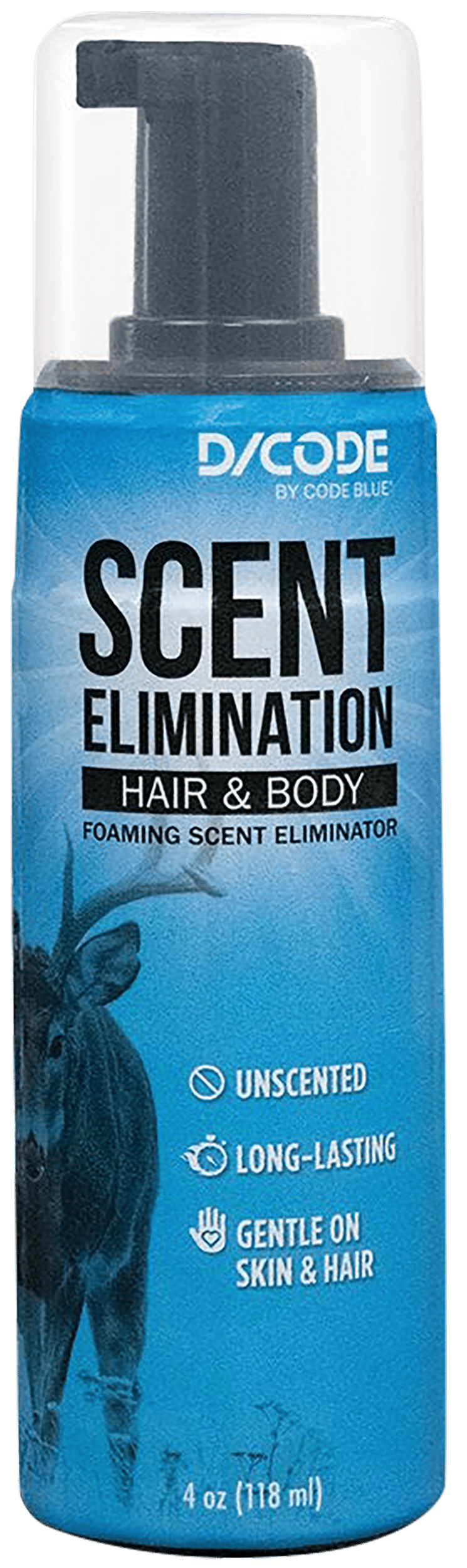 Code Blue OA1435 Hair/Body Foam Scent Eliminator 4 fl oz
