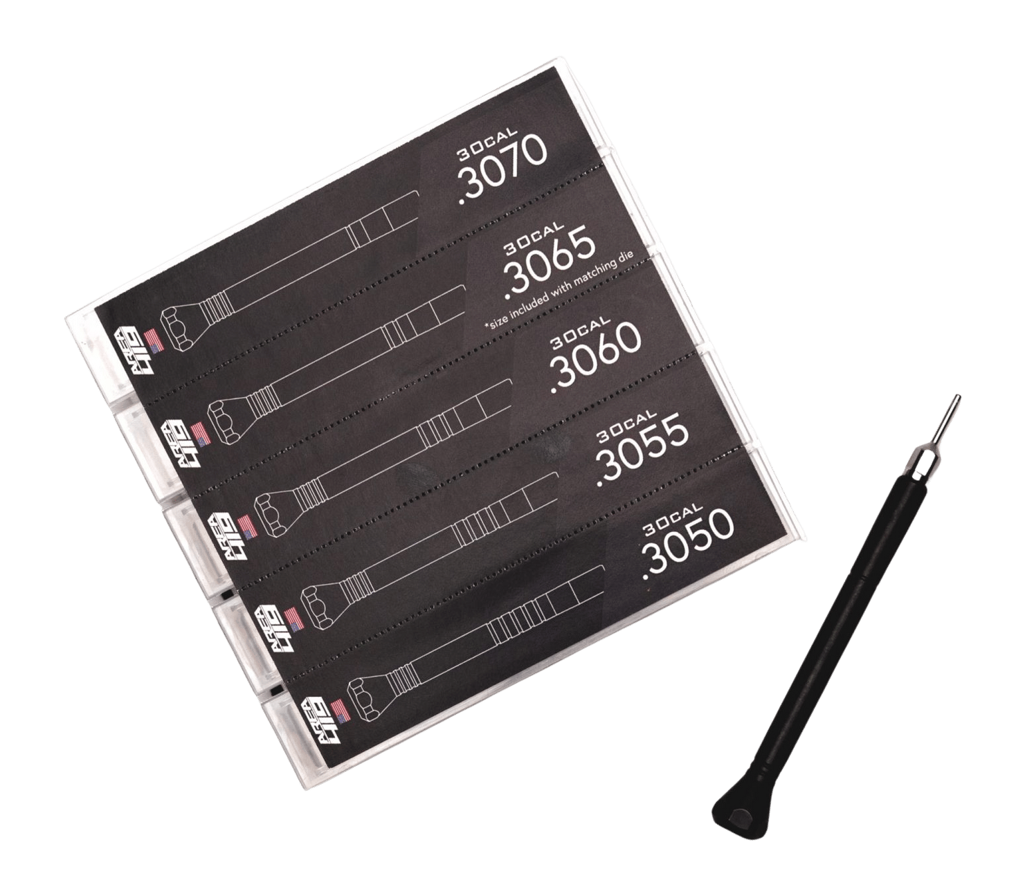 AREA 419 419-MANDRELS-30 MANDREL SIZING KIT 30CAL