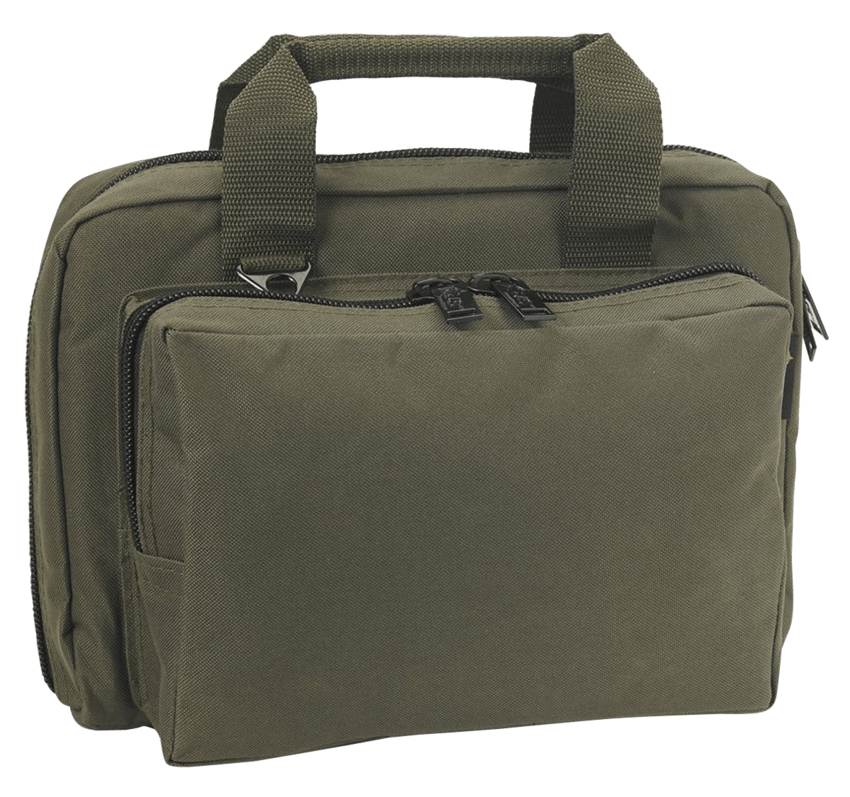 US PeaceKeeper P21106 Mini Range Bag Water Resistant OD Green 600D Polyester with 8 Mag Pockets, Lockable Zippers & Wraparound Handles 12.75" L x 8.75" H x 3" D Exterior Dimensions