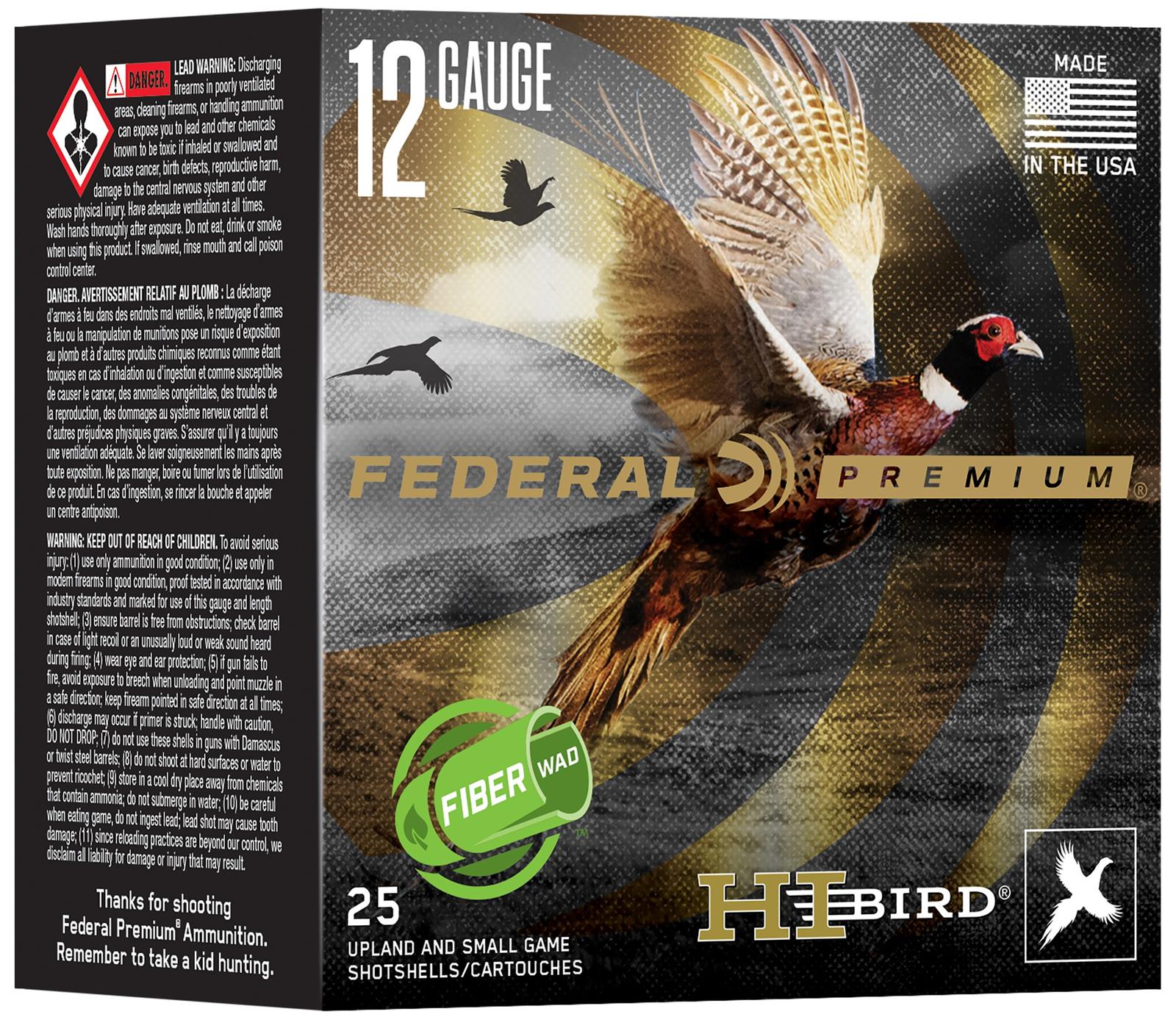 Federal HVFB12HW5 Federal Premium Hi-Bird 12Gauge 2.75" 1 1/4oz 5Shot 25 Per Box/10 Case