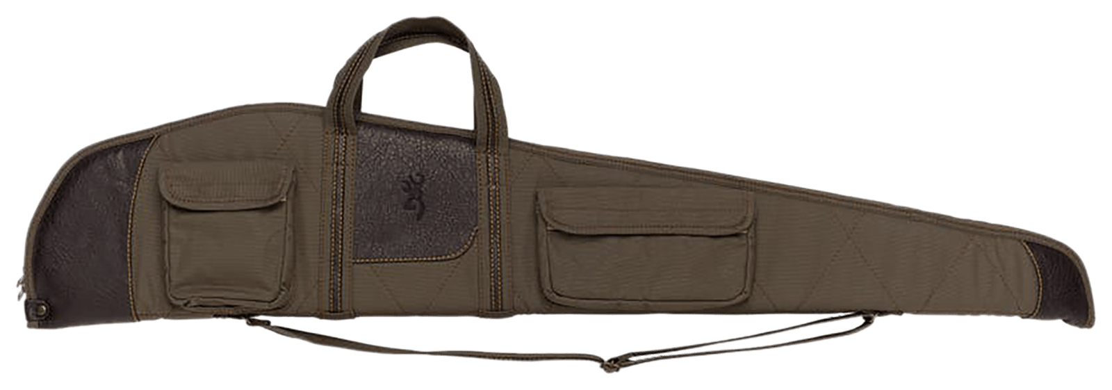 Browning 1415048448 Laredo  48" Olive/Brown Canvas/Leather Closed-Cell Foam Padding Water Resistant