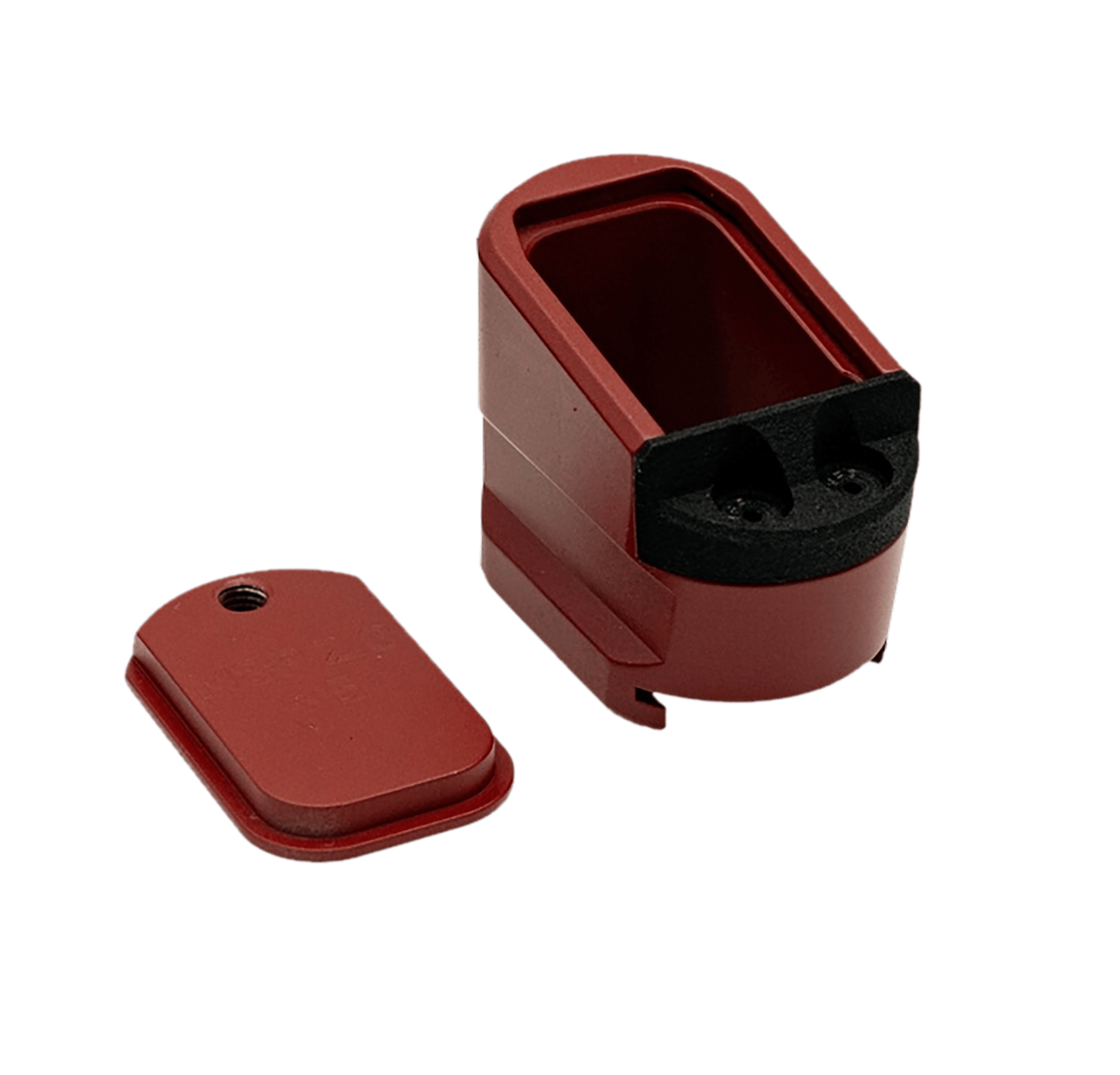 Shield Arms MPME5RED Magazine Extension  5rd Compatible w/ Shield Arms M&P 2.0 Red Anodized Aluminum
