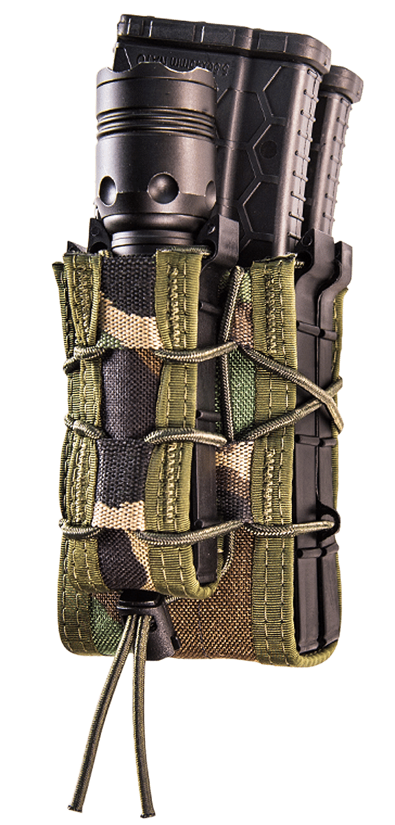 High Speed Gear 112RP0MC TACO X2RP Mag Pouch Double MultiCam Nylon MOLLE Compatible w/ Rifle Compatible w/ Pistol
