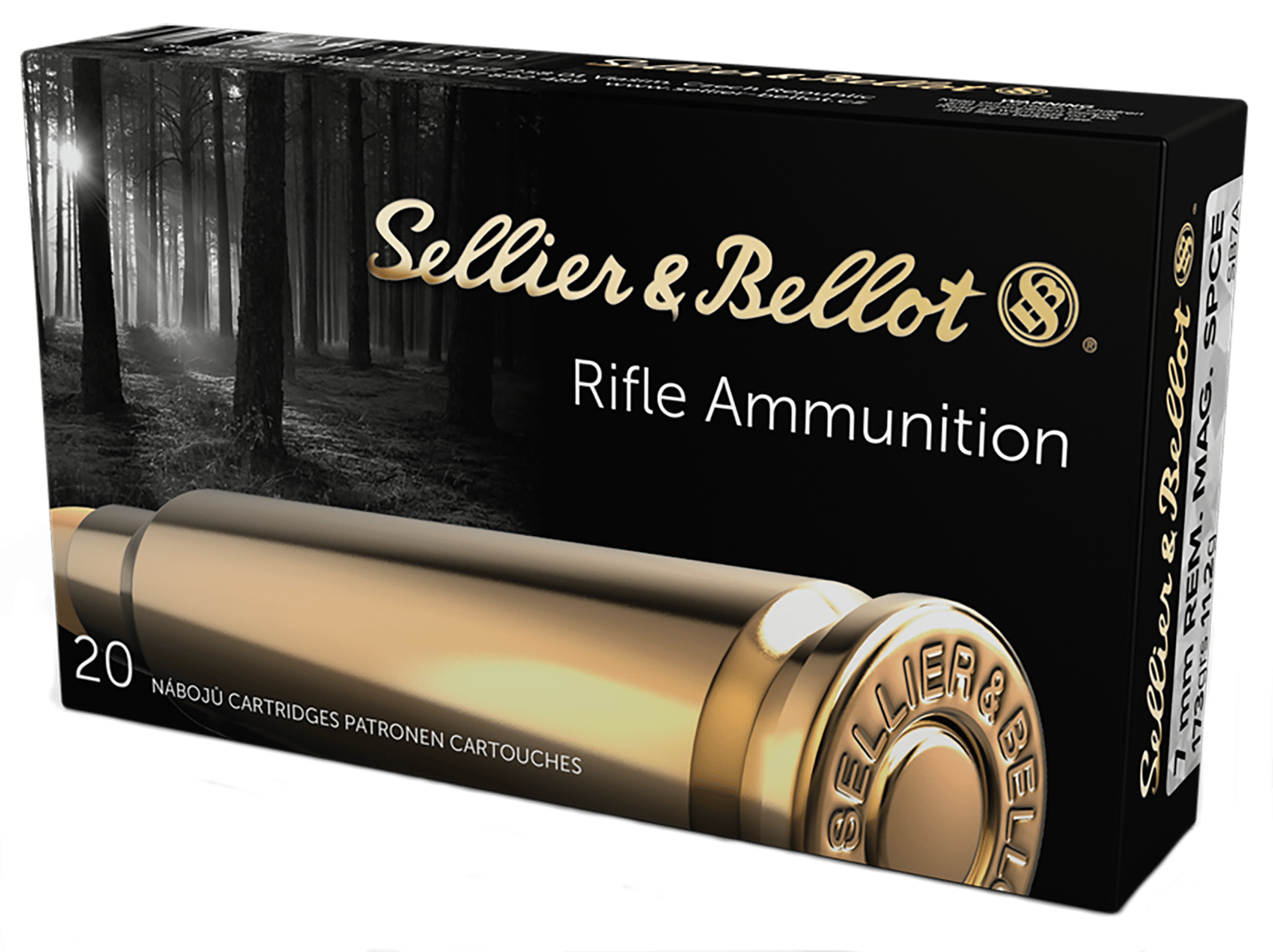 Sellier & Bellot SB7A Rifle  7mmRemMag 173gr Soft Point Cut Through Edge 20 Per Box/20 Case