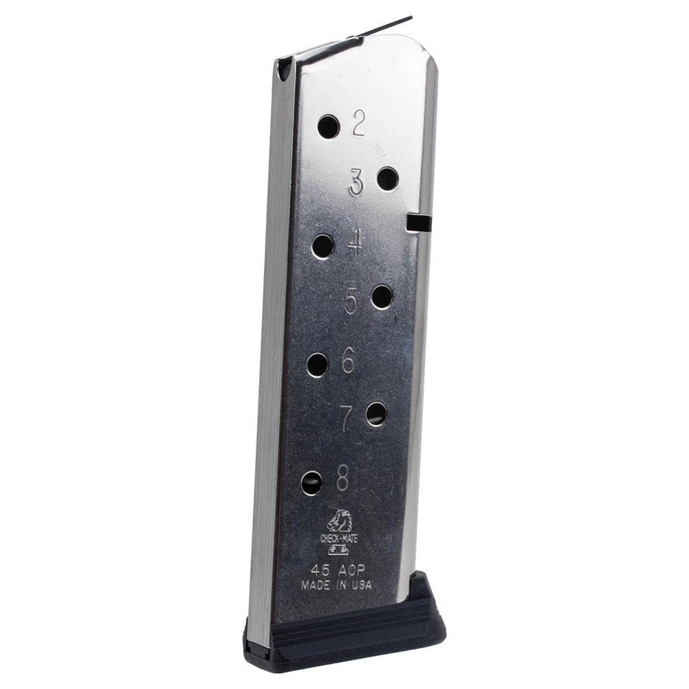 Check-Mate Full Size 1911 Handgun Magazine Stainless Steel .45 ACP 8/rd