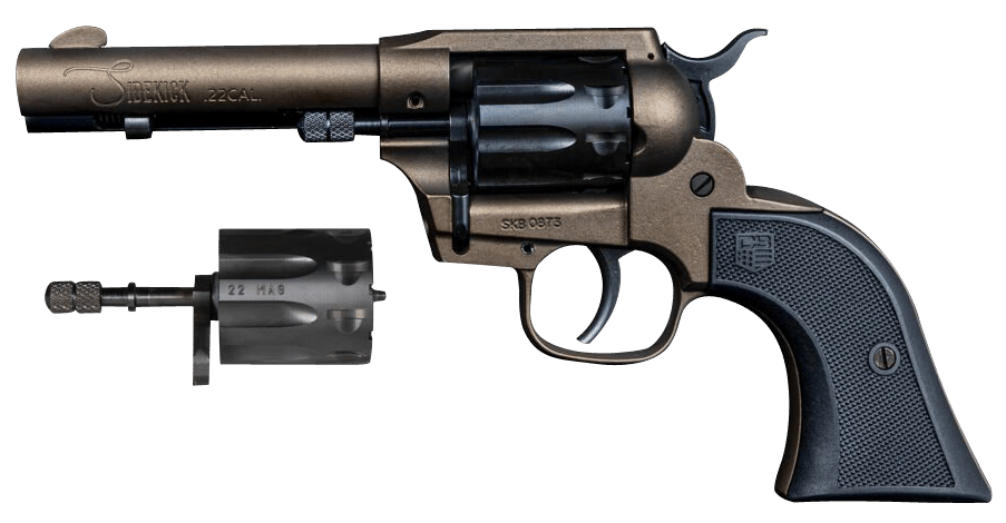 Diamondback DB0500A071 Sidekick  22 LR 22 WMR 9rd Shot 4.50" Midnight Bronze Midnight Bronze Zinc Alloy Midnight Bronze Cerakote Frame Black Cerakote Cylinder Black Polymer Grips