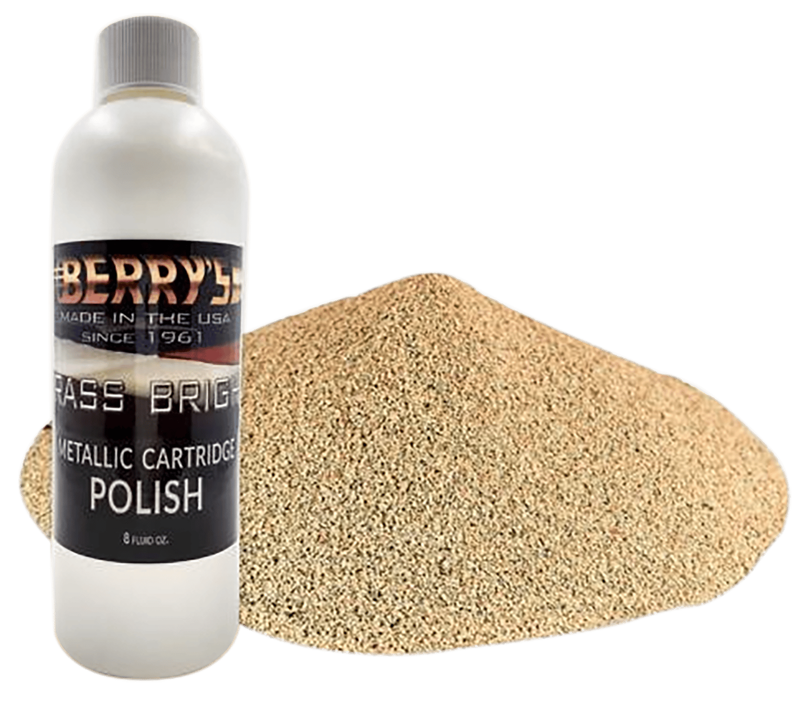 Berry's 73743 Brass Polishing Kit  8 oz. Bright Brass/ 6 lbs. Corn Polishing Media