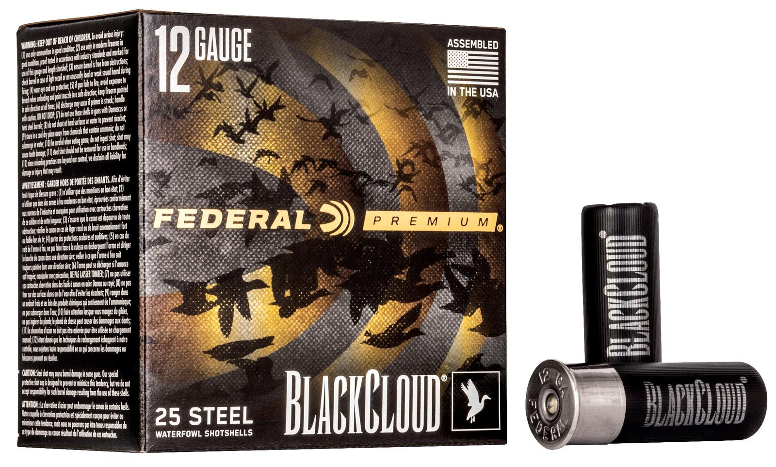 Federal PWBX1473 Black Cloud FS 12Gauge 2.75" 1 1/8oz 3Shot 25 Per Box/10 Case