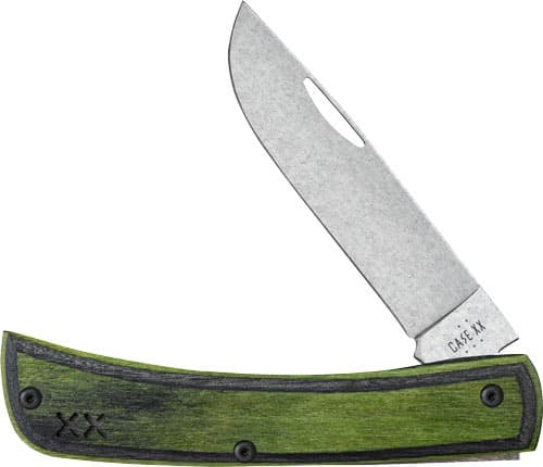 CASE KNIVES CROSSROADS SERIES GREEN/BLACK LAM SOD BUSTER JR