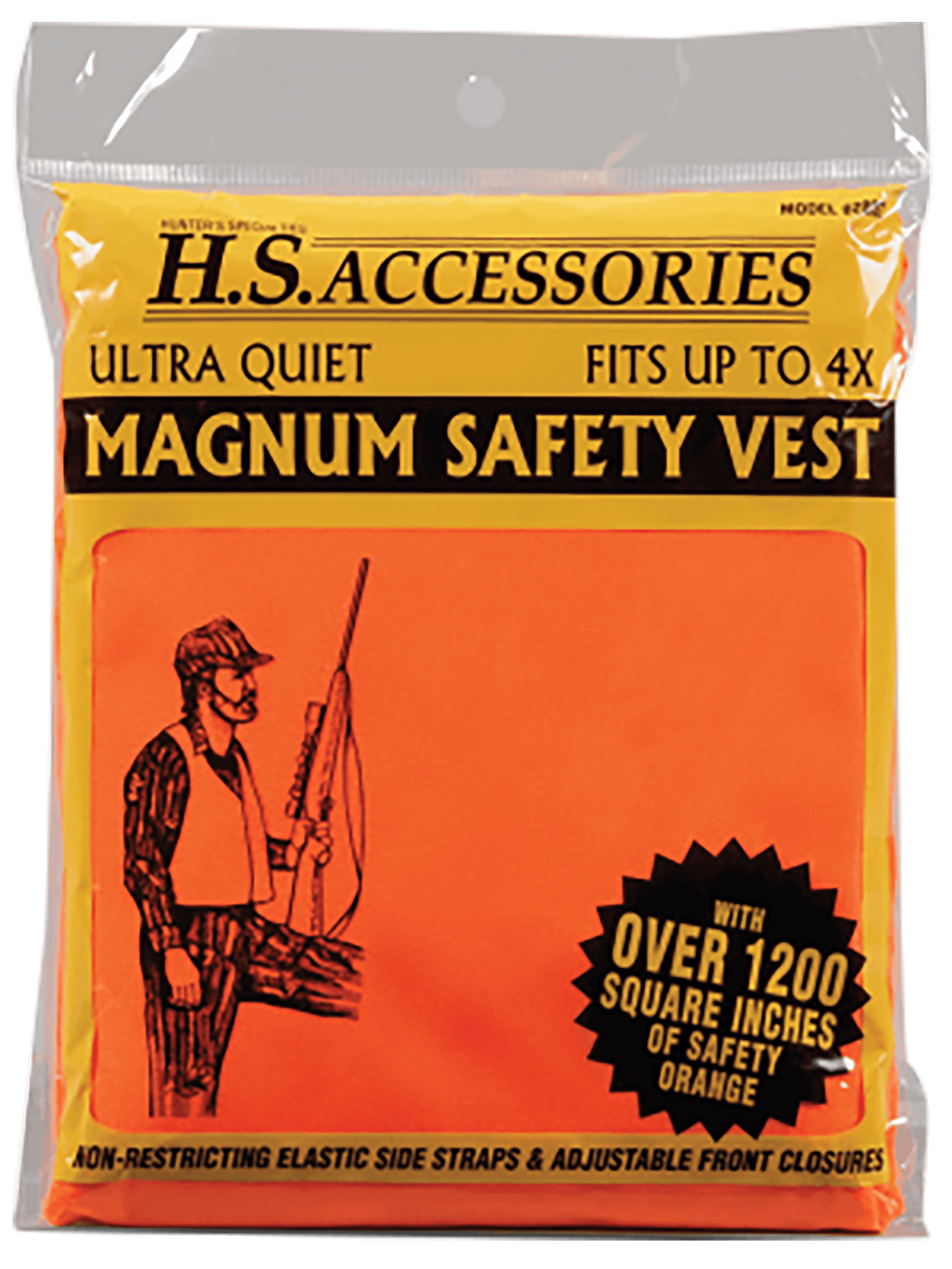 Hunters Specialties HS02002 Safety Vest Magnum Fits up to 4XL Chest Orange