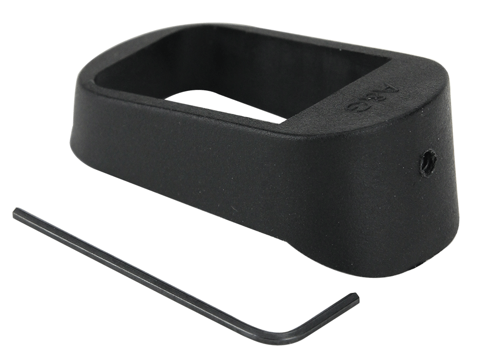 Pachmayr 03850 Mag Sleeve  Compatible w/Glock 17/22/31 Mags To Fit Glock 19/23/32 Models, Black Polymer