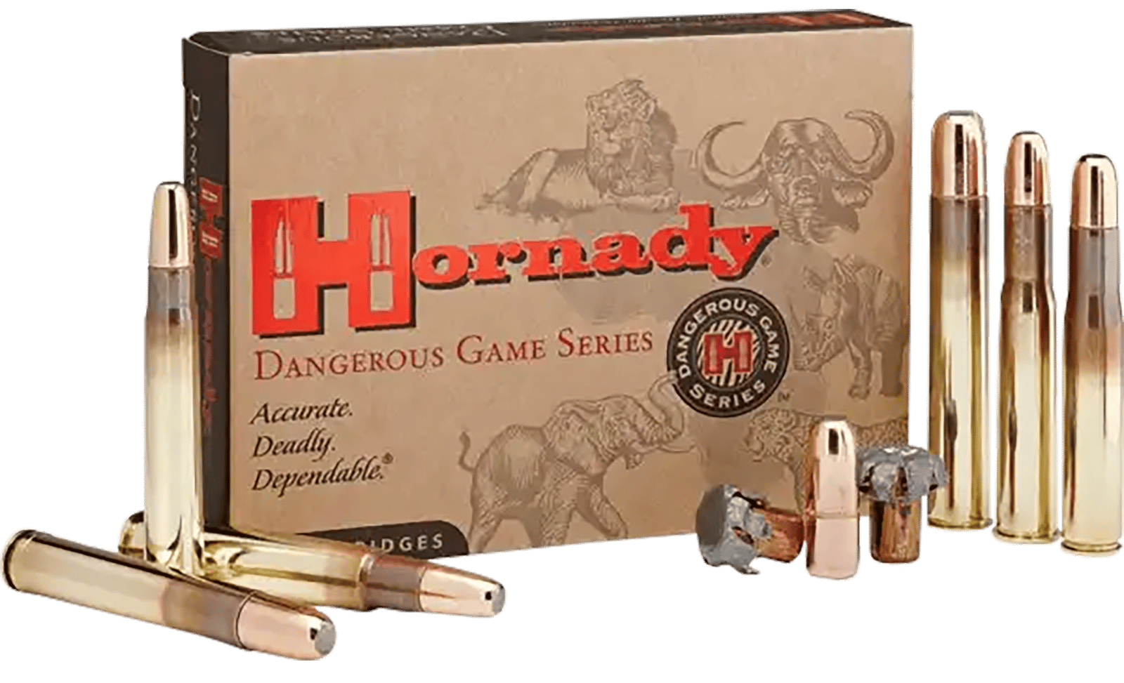Hornady 82334 Dangerous Game  375H&HMag 300gr DGX Bonded 20 Per Box/6 Case