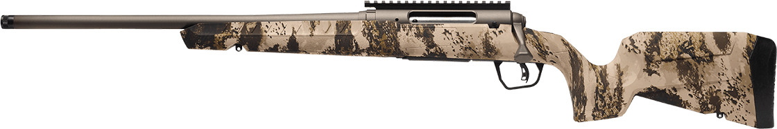 Savage Arms 32347 Axis 2 Pro Compact 7mm-08 Rem 4+1 20" Gun Metal Bronze Cerakote Heavy Sporter Threaded Barrel & Picatinny Rail Carbon Steel Receiver, Fixed Western Camo Synthetic Stock, Left Hand