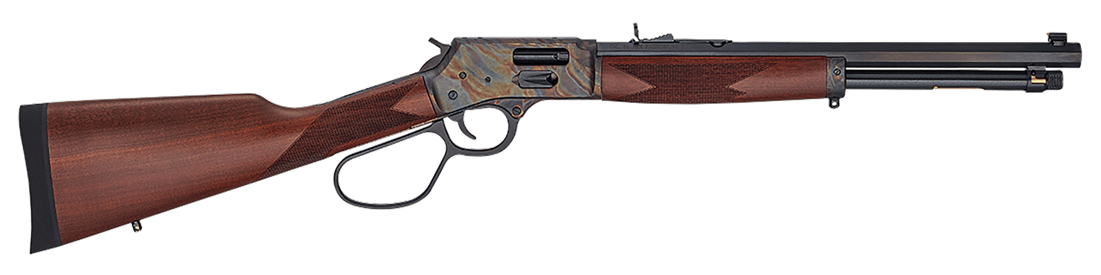 Henry H012GMRCC Big Boy Side Gate Full Size 38 Special/357 Mag 7+1 16.50" Blued Octagon Barrel, Color Case Hardened Steel Receiver, American Walnut Stock Right Hand
