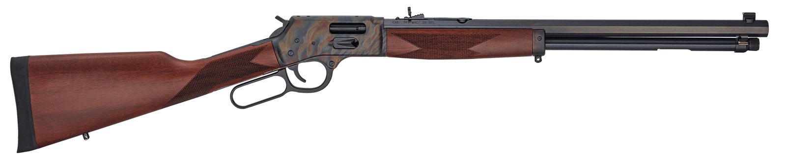 Henry H012GCC Big Boy Side Gate Full Size 44 Mag 10+1 20" Blued Steel Barrel, Color Case Hardened Steel Receiver, American Walnut Stock Right Hand
