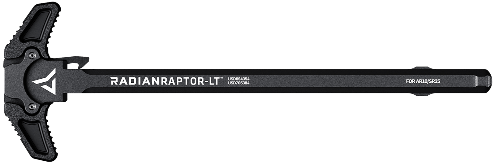 Radian Weapons R0151 Raptor LT Lightweight Ambi Charging Handle, Black, Fits AR-10/SR-25 Platform