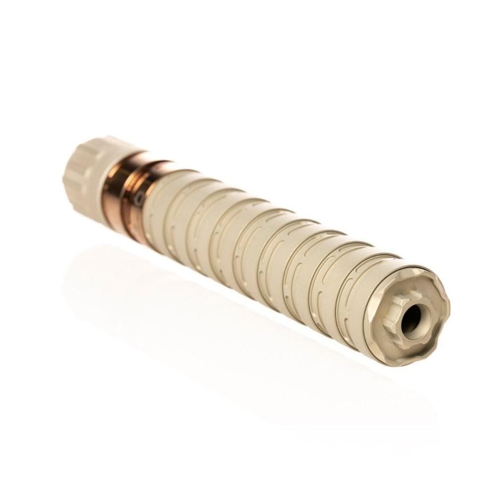 Q Erector 9 Suppressor 9mm Luger 8.7" with 1/2-28 Piston Tan