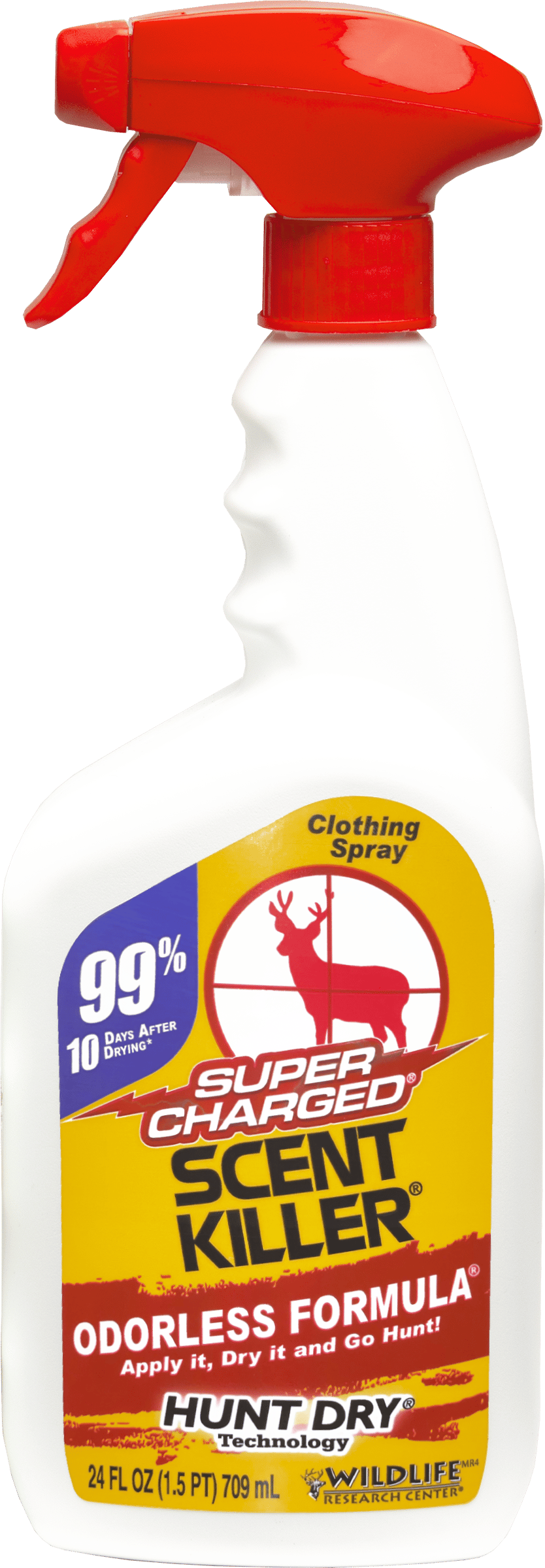 Wildlife Research 555 Scent Killer Super Charged Odor Eliminator Odorless Scent 24 oz Trigger Spray