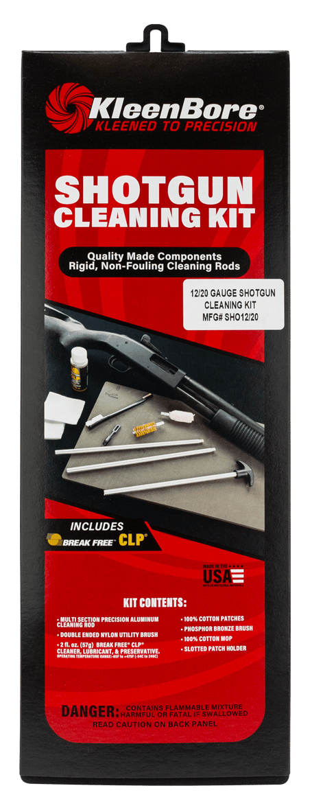 KleenBore SHO1220 Classic Cleaning Kit 12 / 20 Gauge Shotgun