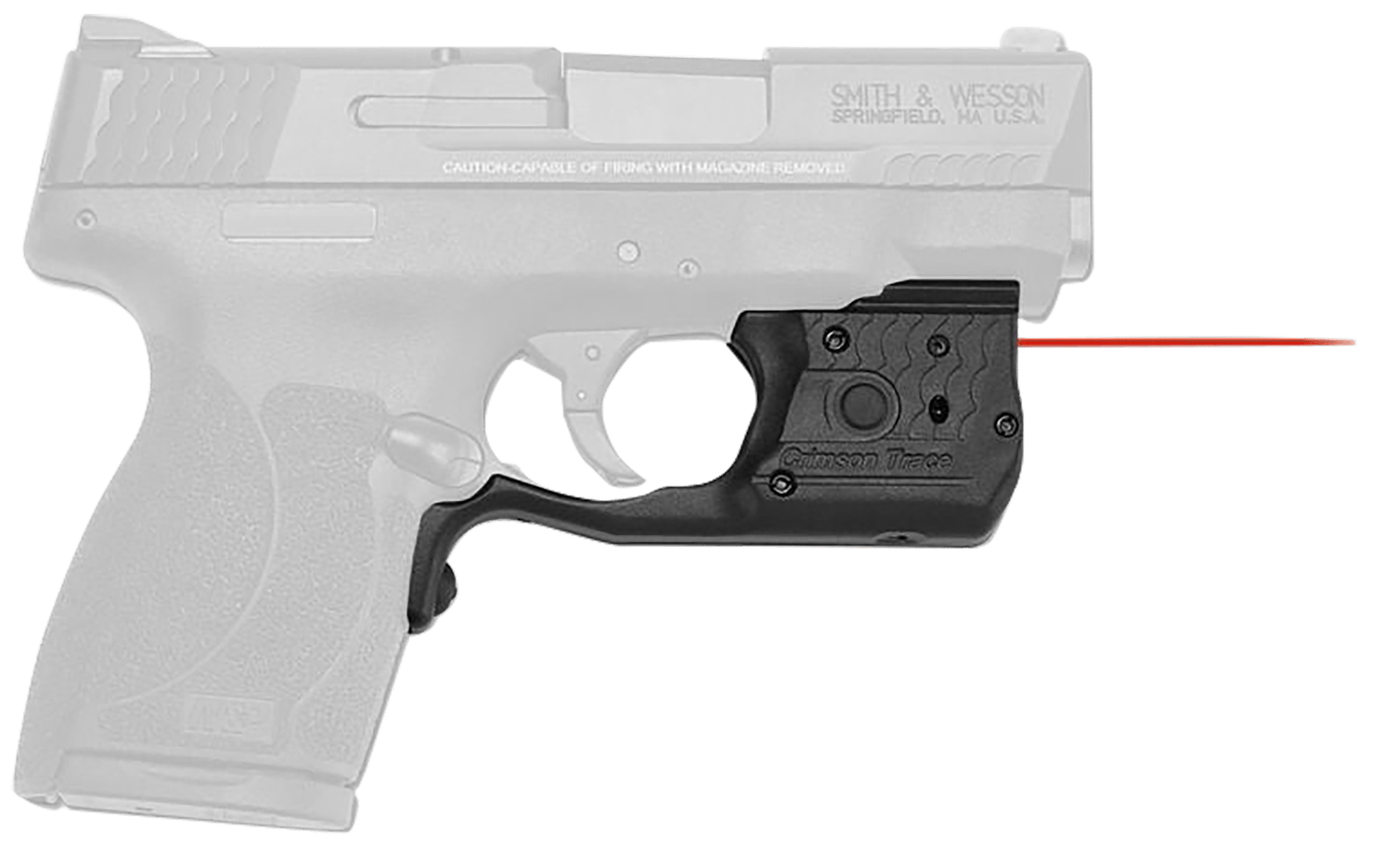 Crimson Trace 0169601 Laserguard Pro S&W M&P Shield 45 ACP, Red Laser